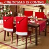Christmas Chair Cover Santa Hat Back Covers For Xmas Table Holiday Festive Party Dining Room Decoration Navidad Noel 231222