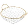 Dinnerware Sets Iron Wire Fruit Basket Metal Snack Storage Sundry Organzier