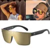 NEW luxury BRAND Mirrored heat wave Polarized lens Sunglasses men sport goggle uv400 protection with case HW03254z