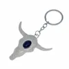 Nyckelringar Lucky Charm Amulet Ox Horn Stone Purse Bag Buckle Pendant för bilknappar Key Chains Holder Women Män gåvor