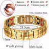 Femmes Men Bracelet magnétique germanium pour l'arthrite et tunnel carpien 316L