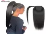 Ishow 828inch Körperwelle menschliches Haarverlängerungen Schuss Pony Tail