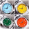 Nouvelle version supérieure Montreuse-bracelets hommes Super vert jaune bleu cadran 39 mm 41 mm 36 mm 124300 114300 Automatic Cal 2813 Automatic Mens Watch208u