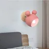 Lampada da parete Oo camera da letto comodino luci notturne decorazioni leggere macaron semplice e carina camera per bambini