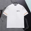 Summer paris Designer men's T-shirt black and white beige brand pure cotton breathable slim casual shirt street same style men's and women's top quality 3xl