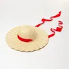 Berets x234 ręcznie dziwny pierścień płaski tether dekoracyjny Raffii słomka kapelusz na zewnątrz podróżne plażę filtra przeciwsłoneczne cień letni