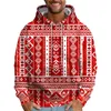 Hoodies masculinos 2024 Árvore de Natal Xmas Santa Snowman Claus Hoodie Men outono Inverno 3D Pullover de impressão Sorto plus size streetwear