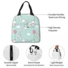 Dinnerware Cartoon Balloon Lunch Bag Insulated With Compartments Reusable Tote Handle Portable For Kids Picnic School