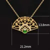 Elegant pendell guld fina smycken bröllop imperial green jadeite jade pendell 22k guld smycken