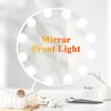 Duvar lambaları Banyo Işık Aynası Ön Modern Üç Renkli Karartma Doldurma Led USB Makyaj lambası