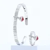 Bangle Trendy Punk Link Saudi Arabia Ring Jewelry Sets For Women Wedding Engagement Brincos Para As Mulheres Designer Bracelet