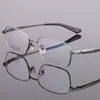 Sunglasses Frames 56-18-145 Pure Titanium Frame Plate Spectacle Men's Myopia Business High-quality Prescription Optical 979