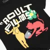 Vêtements de mode T-shirts de créateurs pour hommes T-shirts Correct Kanyes Demon Bomberman Film adulte à manches courtes Cpfm Couple américain T-shirt en pur coton T-shirts en pur coton Rock