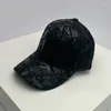 Ball Caps kpop Мужчины женщины бейсбольные шляпы граффити буквы веганский кожаный хлопковой дышащий уличный мода Солнечный спорт Хипхоп