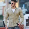 Herrenpullover V-Ausschnitt Lose Pullover Kintted Männer Häkeln Pullovers grau Frühling Strickjacke Herbst Winter süßer Jumper Y2K Top Streetwear