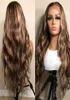 26 pouces survient blonde 360 ​​Remy frontal 180 Density for Women Lace Wigs Natural Hirline Loose Wave Front Human Hair7961219