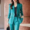 Women's Two Piece Pants Office Ladies Formal Uniform Designs Pantsuits Women Business Work Wear Blazers Femininos Professional Career