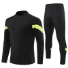 22 23 New Mens Kids Tracksuits Hisecresters Half Zipper Football Training Suit Kit Kit Concepteur Long Zipper Soccer Jacket Jogging Ensembles