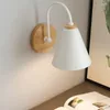 Wandlampen moderne houten lamp Noordse gemonteerde armatuur Edison Iron Holder Bedside Living Study