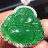 Cina Jade Buddha Gioie d'oro Gold di alta qualità Naturale Natural Jadeite Charm Ciondolo