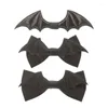 Bow Ties Halloween mężczyźni kobiety gotyckie nietoperzowe bowtie z regulowanymi paskami wstępnie związanymi krawatami cosplay akcesorium imprezy rekwizyty j78e