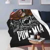 Couverture en toison adaptée à toutes les saisons pow * mia vous n'êtes pas oublié - couverture de couverture noire super douce et confortable couverture de jet