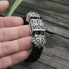 Charm Armbänder Wikinger Slawisches Kuhlattenarmband Schwarze geflochten