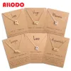 Ailodo Men Women 12 Horoscope Zodiac Sign Pendant Necklace Ari Leo 12 Constellations Jewelry Kids Christmas Gift Drop 230E