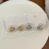 تصميم أقراط مسمار كوريا الجنوبية على غرار الأزياء الحب قلب كريستال للنساء الحلو سحر هدية مجوهرات الأذن مثقوبة