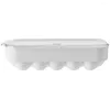 Kitchen Storage 16 Grid Plastic Egg Box Refrigerator Cabinet Non-slip Container Organizer Rack Clear