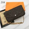 Spedizione gratuita M44823 Classico Felicie Pochette Catene Borse per le tracorsi in pelle Retail Lady Clutch Borse Crossbody Borse da design portatile Flap Bag M61276