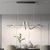 Pendant Lamps Modern Led Lights Chandelier Gold Wave Lampadario Lamp ECG Dinning Room Bedroom LivingRoom Kitchen Hanging