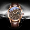 Montre-bracelettes Business Quartz Watch Pu Leather Strap Quality Quarts Quarts Montres adaptées au cadeau de rencontres