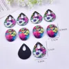 Charms 10pcs Mode geometrische Wassertropfenblumen -Acryl für Frauen Ohrring Halskette Armband Bag Schmuck DIY MAKEMALE