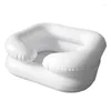 Bath accessoire Set Travel Shampooing Basin Basin Double couche Bath de pied pour le lit de baignoire gonflable handicapé