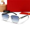 2024 Classic Fashion Sunglasses Frames Designer Eyeglasses Transparent Square Buffalo Horn Glasses Frame Men Women Retro Sports Wooded Legs Case Sunglass