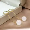 Boucles d'oreilles en peluche shilovem 18k jaune or jaune blanc natural jasper goutte d'oreille classique jielrisry beaux femmes mariage Noël 10 mm yz1010888hby