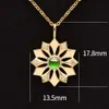 Fashion Trends High Quality Natural Jade Yellow Gold Diamond Nice Green Color Icy Jadeite Pendant Charms