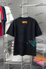xinxinbuy 2024 hommes Designer tee t-shirt lettre couleur gradient imprime à manches courtes coton femmes noires blanches gris gris s-xl