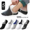 Men's Socks 5 Pairs Patchwork Color Boat Men Cotton High Quality Soft Breathable Sports Summer Low Cut Male Sox