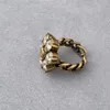 Parringar nageldesigner Crystal Flower Open Ring Vintage Thai Silver Ring Letter G Gift Par Ring Köp en får ett gratis bröllop Luxury Engagement Bijoux Cjewelers