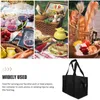 Dinnerware Insulated Shopping Bag Cooler Bags Grocery Freezer Carrier For Delivery Tote
