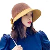 Cappelli larghi cappelli da sole cappello pieghevole floppy beach women summer UV proteggere il berretto da viaggio da viaggio la donna pescatore