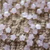 100pcs lot Whol Natural Stone 6 5 mm Star Rose Quartz Trou-Hole DIY PLAIE DE GEMMER LOBE POUR COLLE DE BRACELET DE BIJOUR277K