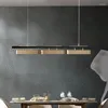 Les lustres de bande minimaliste moderne LED Long pour vivre salle à manger des bureaux de café de cuisine