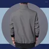 Jaquetas masculinas tamanho de tamanho grande M-5xl estilo coreano para homens moda moda preta roupas esportivas ao ar livre campanha de primavera bombardeiro casual