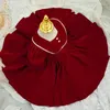 Fille robes née bébé princesse Noël bouffée rouge manches longues enfant enfant en bas âge