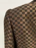 BL050 kvinnors kostymer blazers drottning upp blazer kappa dubbelbröst lapel smal jacka designer mode tryck high end kläder