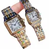2023 Ny klassisk elegant designer Watch Womens Mens Panthere Fashion Quartz Movement Watches Square Tank Women Gold Silver Watches Montre de Luxe Busi A6MV#