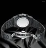 Нарученные часы мужчины смотрят большой циферблат лунный фраза стальной ремень кварц мужской сувенирный подарочный спортивный бизнес часы